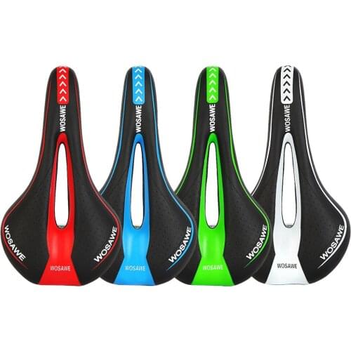 Ultralight Saddle Road Bike Hollow Saddle Seat Ergonomic Wide Bike Saddle for MTB Bicycle Bike