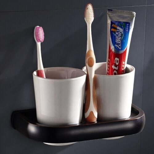 Villa home stay hotel bathroom wash gargle couples gargle cup double glass shelves suit men and women gargle cup frame