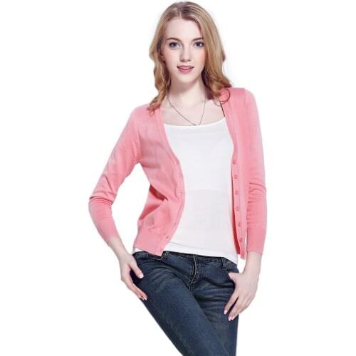 Cheap Sweats Womens Long Sleeve V-Neck Air Conditioning Shirts Are Slimming Casual Plus Size Feminine Knitwear Sweatshirts