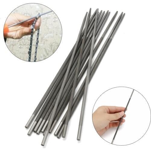 12PCS 5/32 Inch Round High Carbon Steel Sharpening Chainsaw Saw Chain Files Sharpener for Wood Working