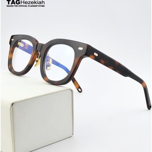 2020 Vintage Round Optical Glasses Frame Men Women Computer Glasses Transparent Eyeglasses Retro Brand Acetate Spectacles Frames