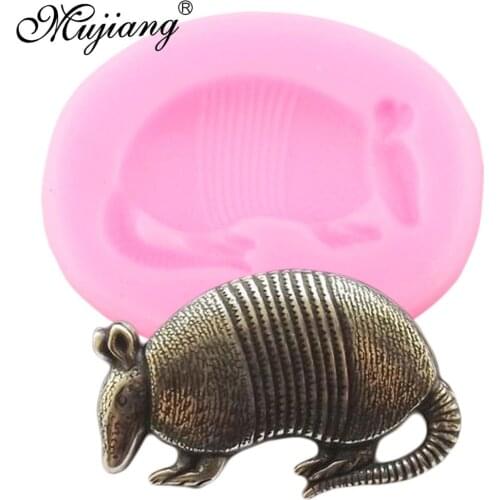 3D Armadillo Silicone Mouse Cake Fondant Mold Animals DIY Cake Decorating Tools Polymer Clay Soap Molds Candy Chocolate Moulds