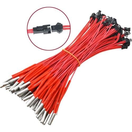 3D Printer Makerb Reprap Mendel Heating Tube Reprap 12V/24V 40W Simple Replace Ceramic Cartridge Heater HotEnd J-Head 6*20mm