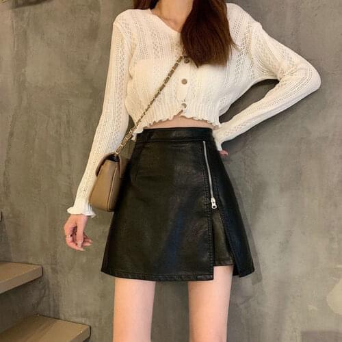 Женские кожаные юбки AQUARIUS&X China At AliExpress