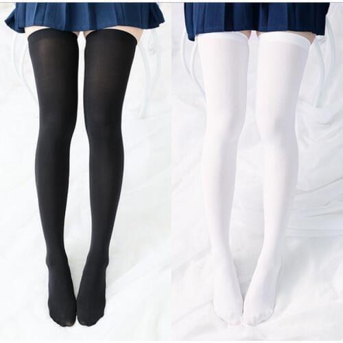 Athemis lolita cosplay stockings black white color