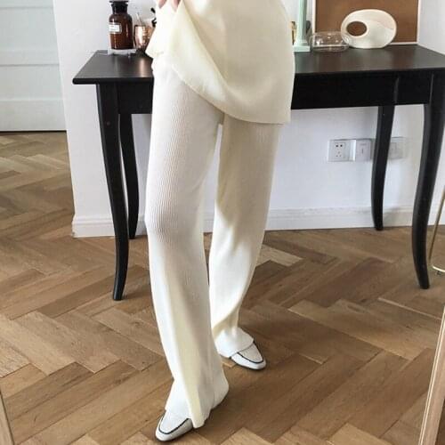 High Elastic Waist Folds Black Big Size Trousers New Loose Fit Pants Women Fashion Tide Spring Autumn 2021 Z320