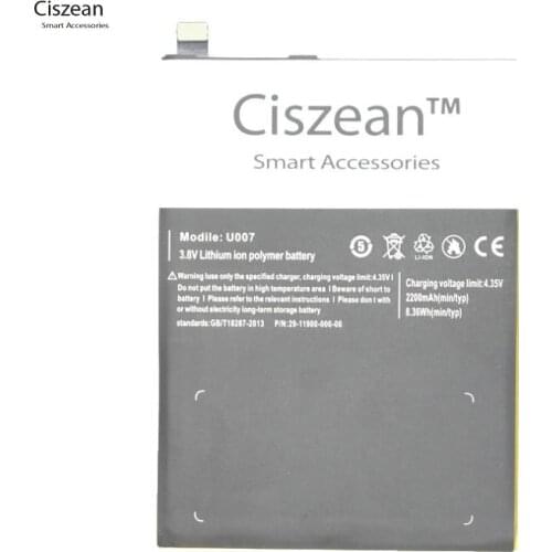 Ciszean High Quality U007 battery 2200mAh Lithium ion Battery Replacement For Ulefone U007 Smartphone +track code
