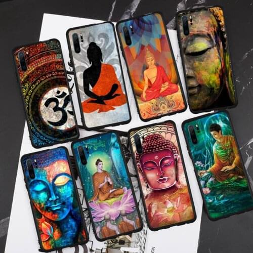 Color Retro gautama buddha Phone Case For Huawei P 20 30 40 lite pro smart 2019 honor 10 i lite 8x nova 5t mate 20 pro funda