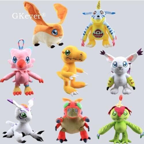 Hot Sale 30-33 cm Digimon Adventure Piyomon Tentomon Gomamon Tailmon 8 Styles Cute Soft Stuffed Toys 30-33cm High Quality