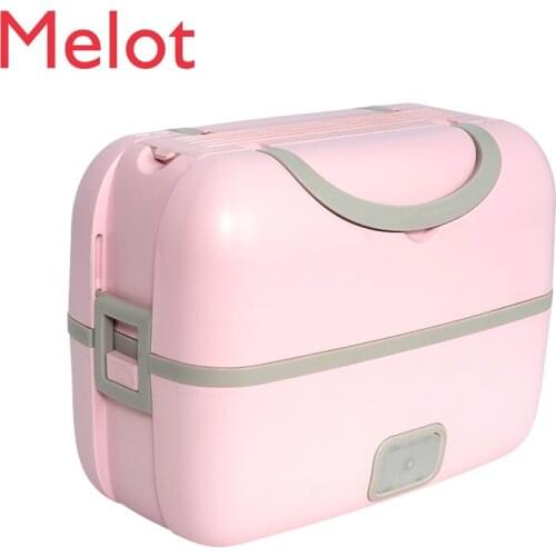 Electric Lunch Box Can Be Inserted Electric Heating Automatic Insulation Office Worker Lunch Box Cooking Hot Rice Pot Artifact