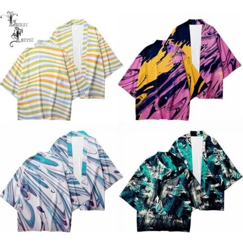 Graffiti Funny 3D Printing Japanese Kimono Haori Yukata Women/Men Fashion Summer Casual Cool Short Sleeve Streetwear