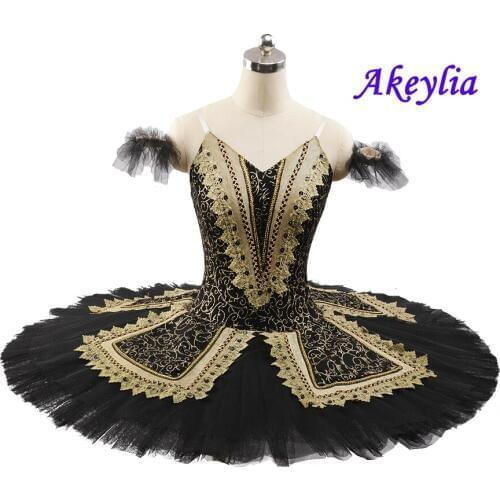 Professional Ballet Tutu Esmeralda Black girls Performance Black Swan Lake YAGP Ballet Stage Costumes Competitons for Women
