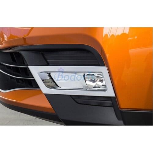 Front Foglight Cover Fog Lamp Frame Panel Light Moulding Ring Chrome For Nissan Kicks 2017 2018 2019 2020 Auto Accessories