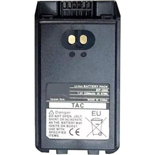 BP-280 Li Li-ion 7.4V 2250mAh 16.87Wh Battery Pack for ICOM V88U88 IF29SR F1000 F2000T