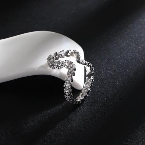 Fashion Silver Color Single Earring For Women Cubic Zirconia Leaf Earrings Stone Clips Pendientes Mujer Moda Zk30