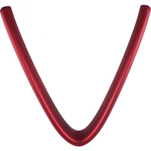 For Alfa Romeo Stelvio 2017 2018 2019 Car Exterior Front Grill Protective Frame Cover Trim Red ABS Car Styling