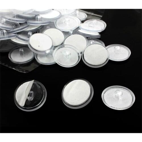 Plastic Adhesive Hanging Buttons 20mm Hook Clear Small Disc Sticky Ceiling Hanging Flag Hanging Hook