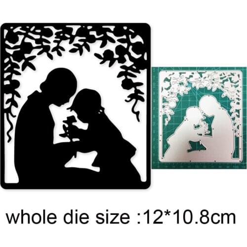 Tree Frame Mother and Baby Metal Cutting Dies Stencils dies for DIY Scrapbooking dies Decoration Paper Craft dies Embossing Dies