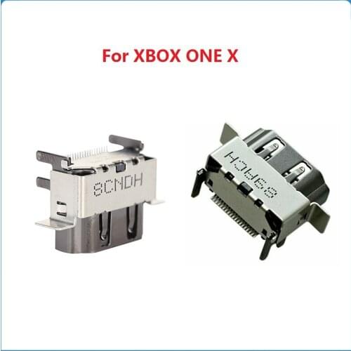 2Pcs Original For XBOX ONE X HDMI-compatible Port Socket For XBOX ONE X Scorpio Host HDMI HD Interface Connector Replacement
