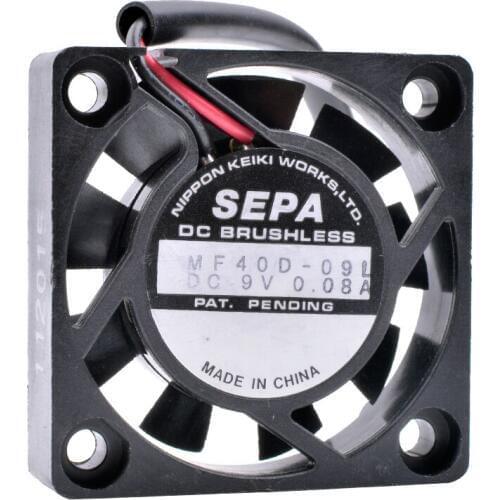 COOLING REVOLUTION MF40D-09L 4cm 40mm fan 4010 9V 0.08A Small size 9V cooling fan Can change USB