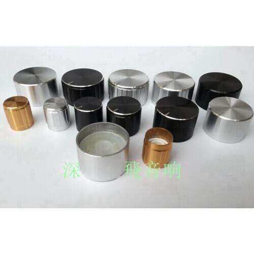 KYYSLB 15*17mm Aluminum with Texture Knob Acoustic Guitar Knob Potentiometer Switch Flower Handle Special Knob