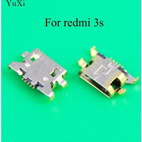 YuXi Micro USB Jack Charging Port Socket USB Connector power plug dock 5pin female For Xiaomi Redmi 3S / Note 4 Note4