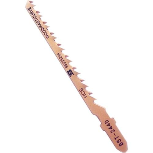 SIJIBOSI 1PC HCS Steel 18-Teeth Wood Fast Cutting T-Shank Jig Saw Blade