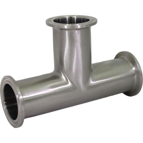 1pc 57mm 2.25" 2.25 2-1/4 Inch 3 Way 304 316 Stainless Steel SS304 316SS Tee Sanitary Ferrule Pipe Welding Fitting