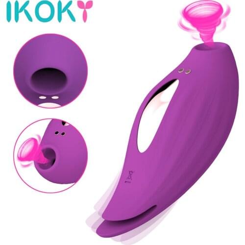 IKOKY Vagina Sucking Vibrator G Spot Sex Toys Female Masturbator Clit Sucker for Adult Women Clitoris Stimulator