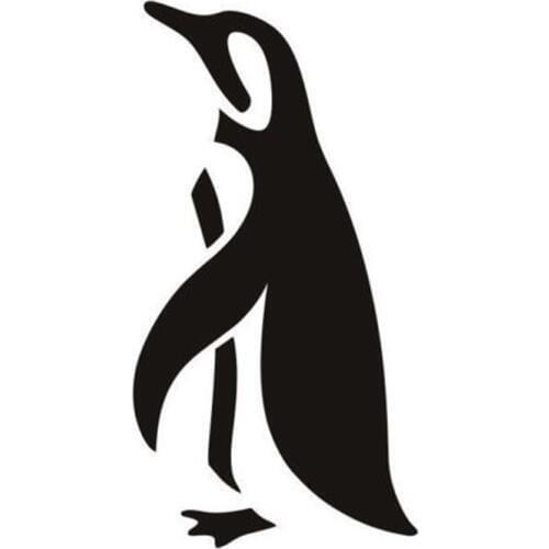 Penguin Animal Vinyl Die Cut Car Decal Sticker Window Bumper laptop decal Wall Decor - 3 Sizes & 20 Colours Available