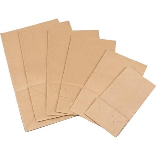 Moistureproof Red Brown Kraft Paper Gift Bags Box Clear Window Standing Up Kraft Paper Packaging Bag with Rope Handle