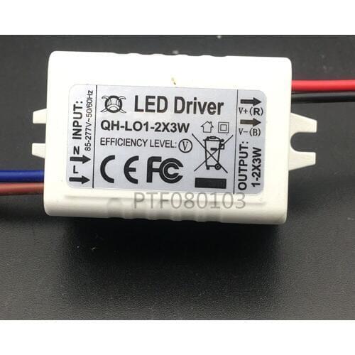 2pcs Constant Current LED Driver1-2x3W 600mA3-7V3W 6W 600mA 3 6W Watt External Lamp Light COB Power Supply Lighting Transformer
