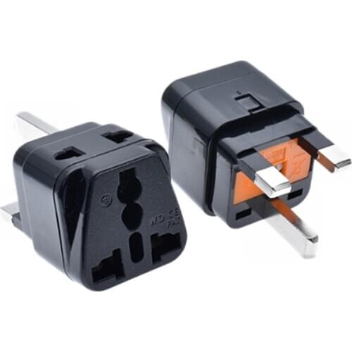 1 pcs 2 in 1 Travel Adaptor US EU AU to UK EU Universal High Quality Plug Adapter With 13A Fuse Computer TV Plug Adapter