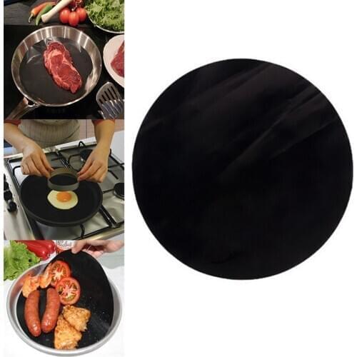 1pc BBQ Mat Reusable Non-stick Pan Fry Liner Sheet Cooking Oil Sheet Pad Kitchen Pads Baking Mats Kitchen Party Favor 24cm