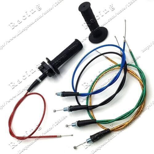 22mm Handle Grip Motorcycle with Turn Throttle Dirt Pit Bike Motocross 7/8" Handlebar Hand Grips For KTM CRF kayo BSE bike