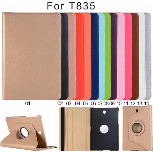 360 Degree Rotatable Leather Smart Case for Samsung Galaxy Tab S4 10.5 inch T830 T835 SM-T830 Awake Sleep Cover Coque Funda Capa
