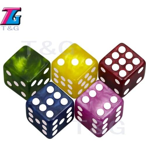 5pcs Special 16mm Nebula Effect Dice Set D6 Cube SetHigh Quality Six Sided Drinking Dados DnD for Entertainment Board Game