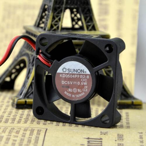 AVC S U N O N KD0504PFB2-8 DC5V 0.6W 40*40*10mm 2 wires 2 ball fan