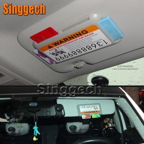 Car Styling Carring Bag For Citroen C4 C5 C3 C2 Alfa Romeo 159 147 156 166 GT Mito with car stickers Temporary Parking Card