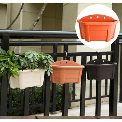 Flower Pot Hanging Thickening Resin Balcony Garden Plant Basket Home Decoration Plant Hanger Flower Wall Decoration