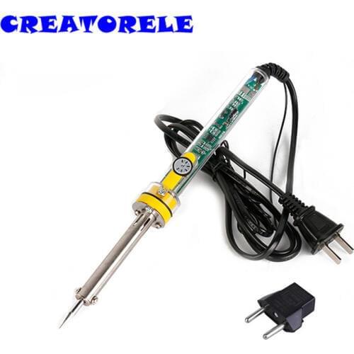 ESI-S60 110V/220V 60W Internal Heating Adjustable Temperature Electric solder Soldering Iron Welding with eu conversion Plug