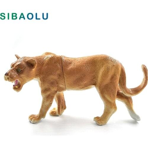 Hot Simulation Lion Hyena Forest Animal model figurine home decor decoration accessories modern plastic Educational toy