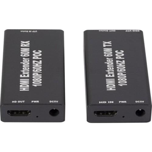 HDMI-compatible To RJ45 LAN Extender Repeater Single Cat5E/6 Network Signal 1080P HD
