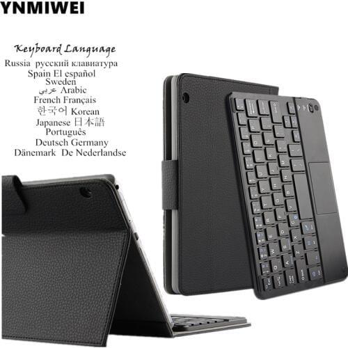For Huawei MediaPad T3 10 Bluetooth Keyboard Leather Case For Huawei Honor Play Pad 2 9.6 inch AGS-L09 W09 Multilingual language