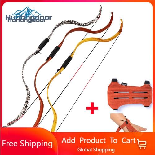 Huntingdoor Recurve Bow 25lbs 126cm Traditional Take Down Hunting Nano Resin Bows for Children Youth Training Archery Shooting