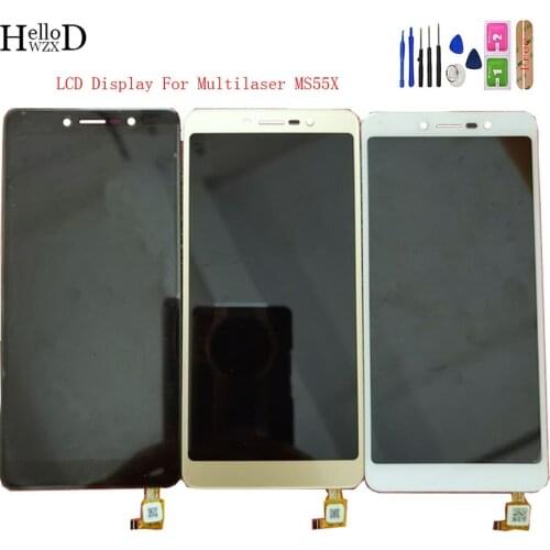 5.45 inch Mobile LCD Display For Multilaser MS55X LCD Display Touch Screen Digitizer Assembly Lens Sensor Front Glass Tools