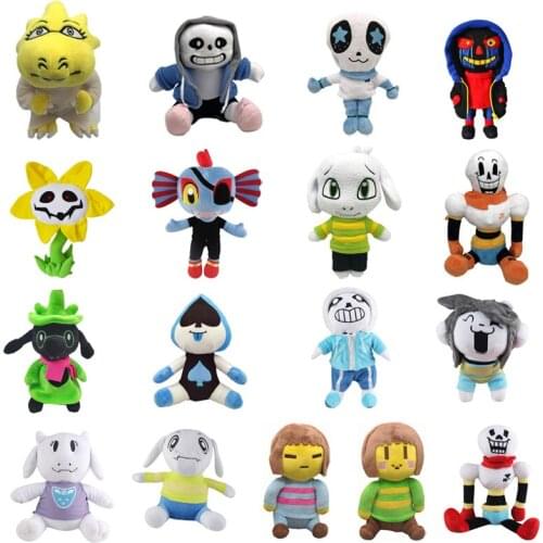 20 Styles Undertale Plush Toy 20-30cm Undertale Sans Papyrus Ootopus Music Alphys Plush Stuffed Toys Doll for Children Kids Gif