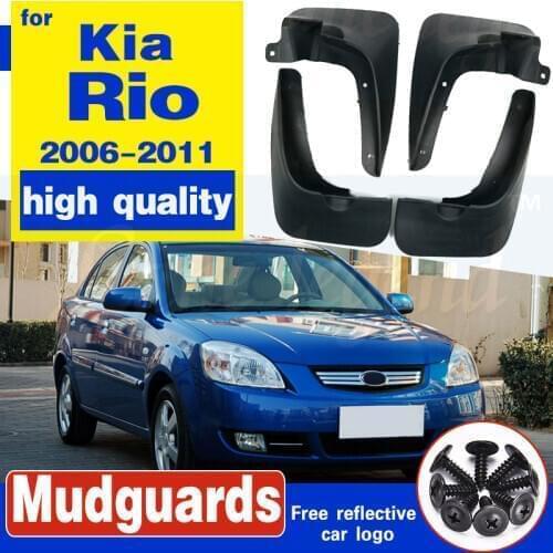 OE Styled Car Mud Flaps For Kia Rio Sedan 2006 2007 2008 2009 2010 2011 Mudflaps Splash Guards Mud Flap Mudguards Accessories
