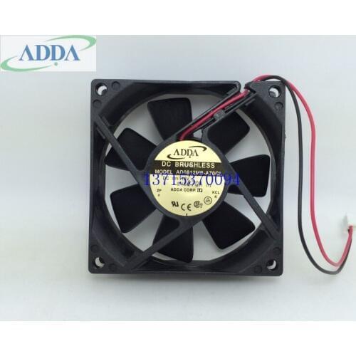 Brand new FOR ADDA AD0812MB-A70GL 8cm 8025 monitor cooling fan 12V 0.15A 2wires