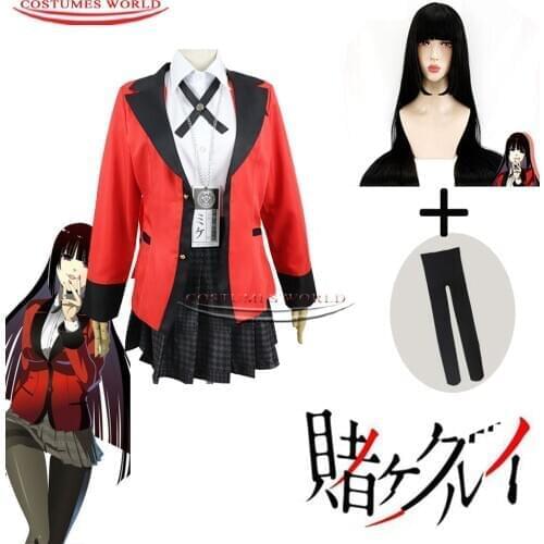 Anime Kakegurui Cosplay Costume Jabami Yumeko Saotome Mary Momobami Kirari Cosplay Wigs Yumemite Yumemi Outfits Women Uniforms